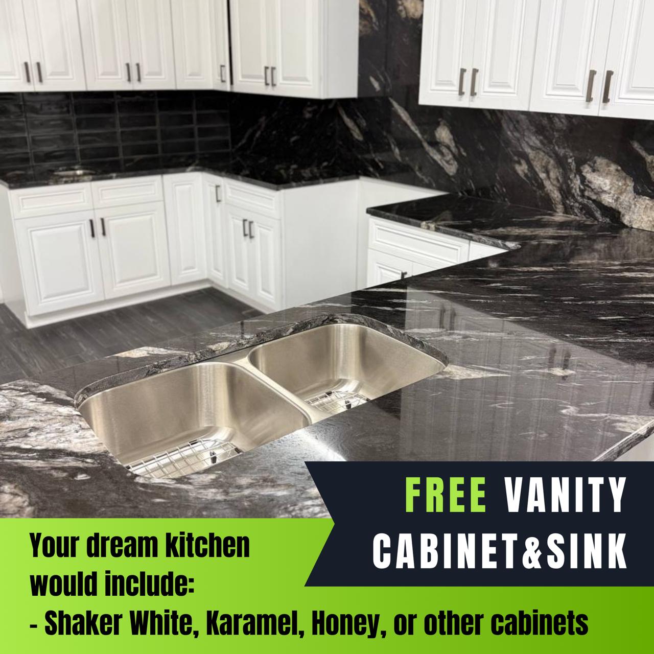 Free Vanity Cabinet & Sink